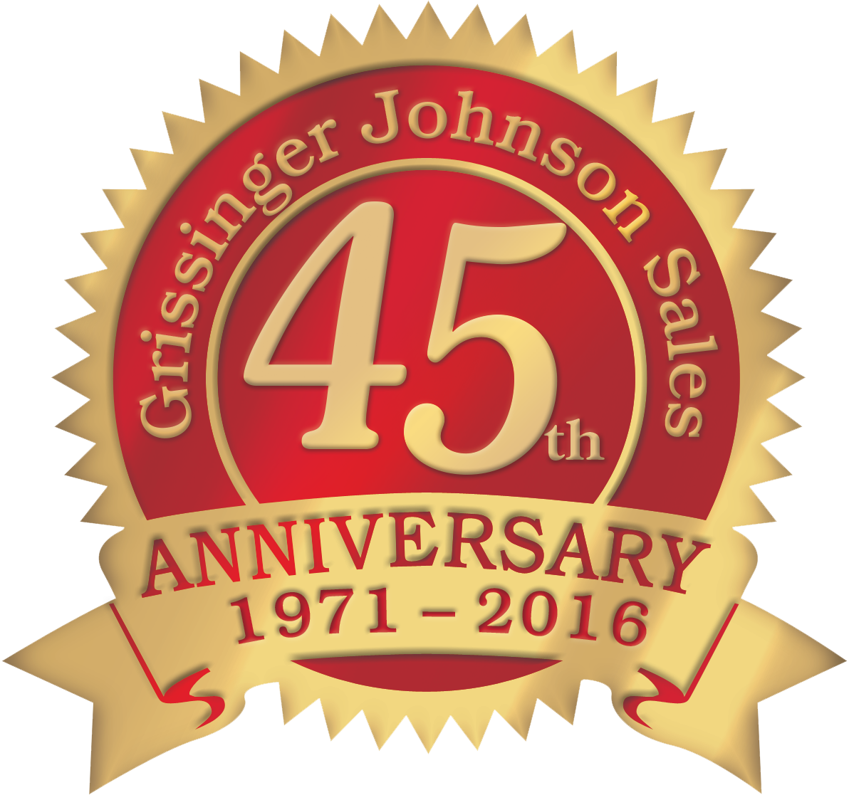 GJ Sales Celebrating 45 years in business Grissinger Johnson Sales